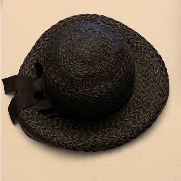 Black Rimmed Hat Talbots - Picture 1 of 3